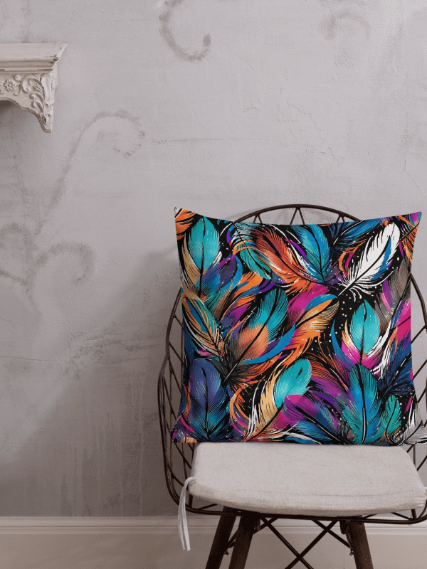 Abstract "Let's elevate" Painted Premium Accent Pillow product image (3)