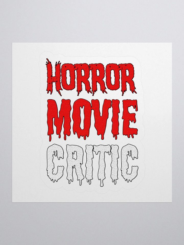 Horror Movie Critic Sticker product image (1)