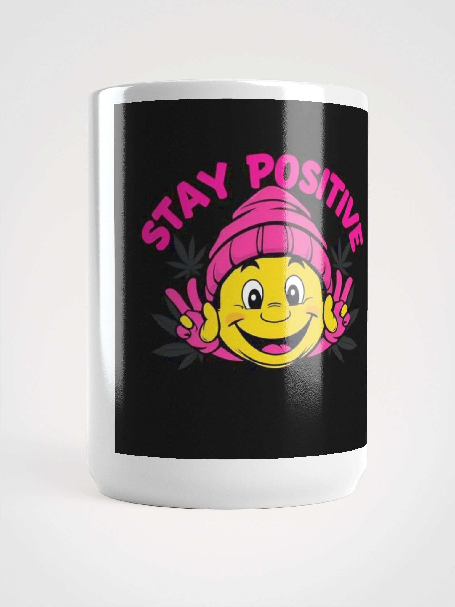 Stay Positive Smiley Face Mug product image (5)