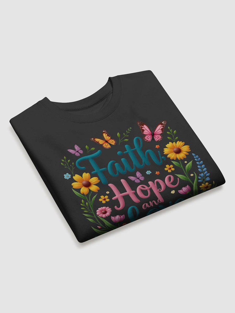 Faith Hope and Love Floral Sweatshirt product image (26)