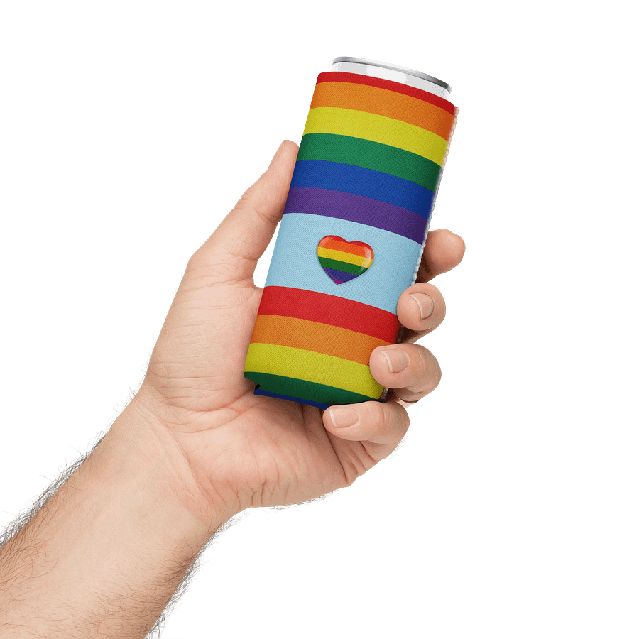 Copy of Pride Heart Can Cooler product image (12)