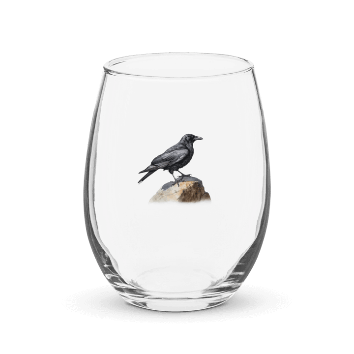 Prestige Crow Stemless Wine Glass - Motif IV product image (1)