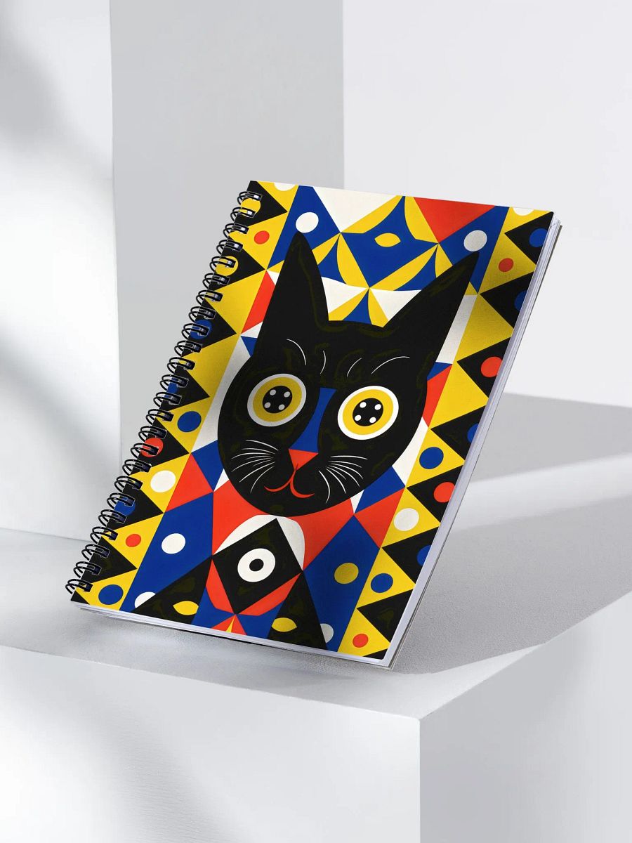 Kaleidoscopic Cat Dreams Spiral Notebook product image (3)