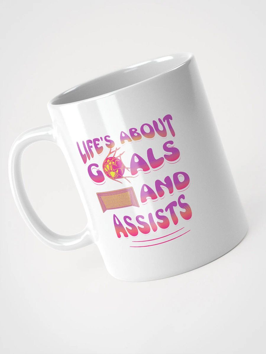 Lifes About Goals And Assists Soccer Mug product image (2)
