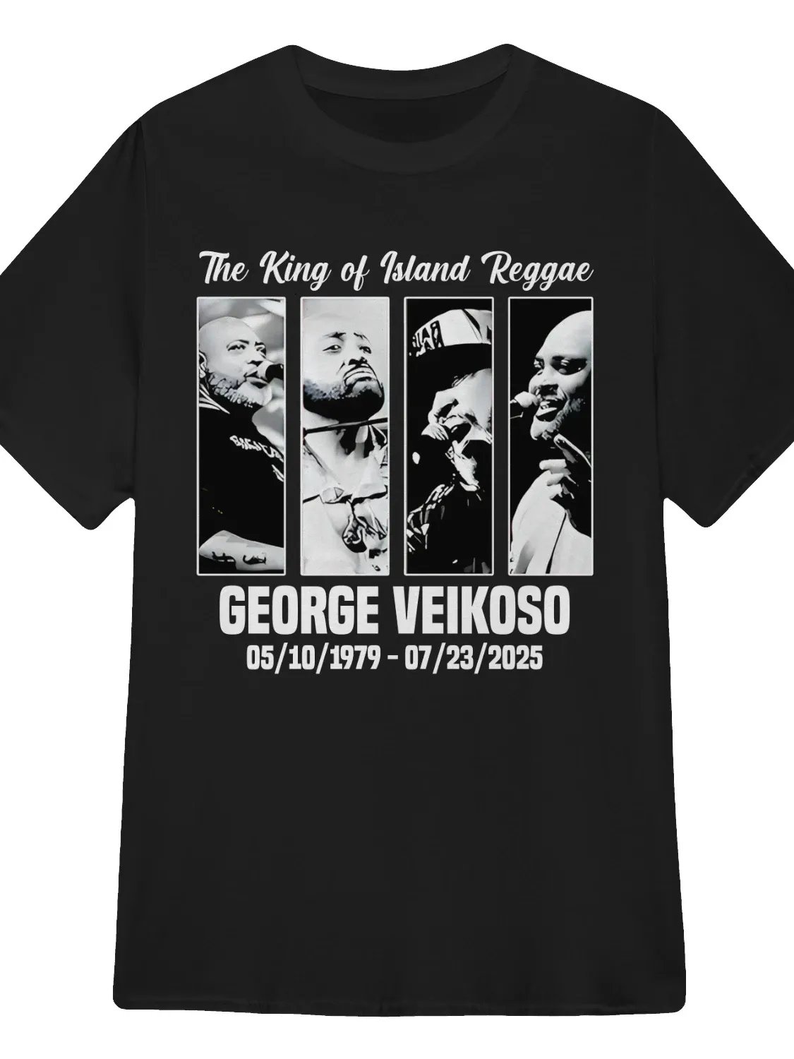 The King Of Island Reggae George Veikoso 1970–2025 T-Shirt product image (1)