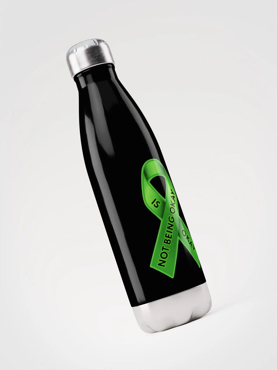 Green Ribbon Awareness Stainless Steel Water Bottle product image (5)