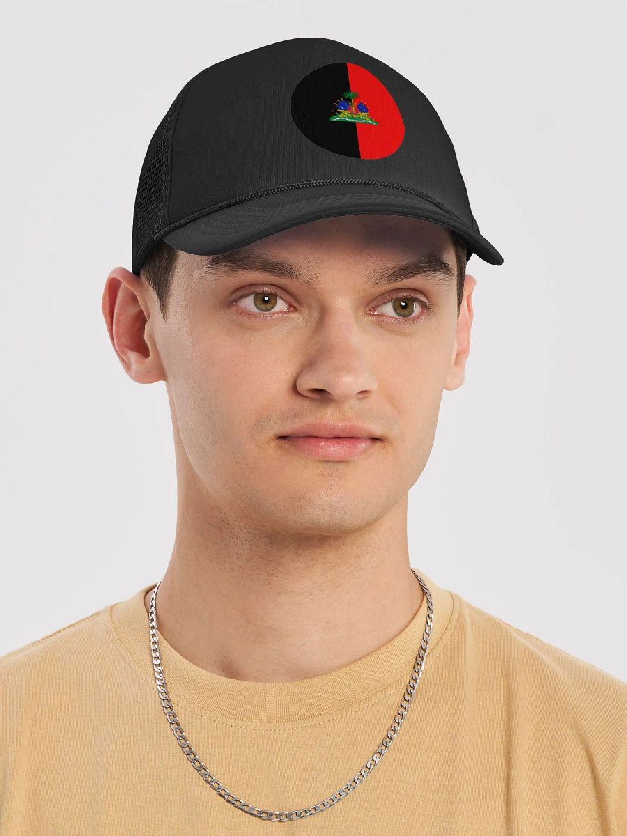 cap haitian Flag red and black product image (5)