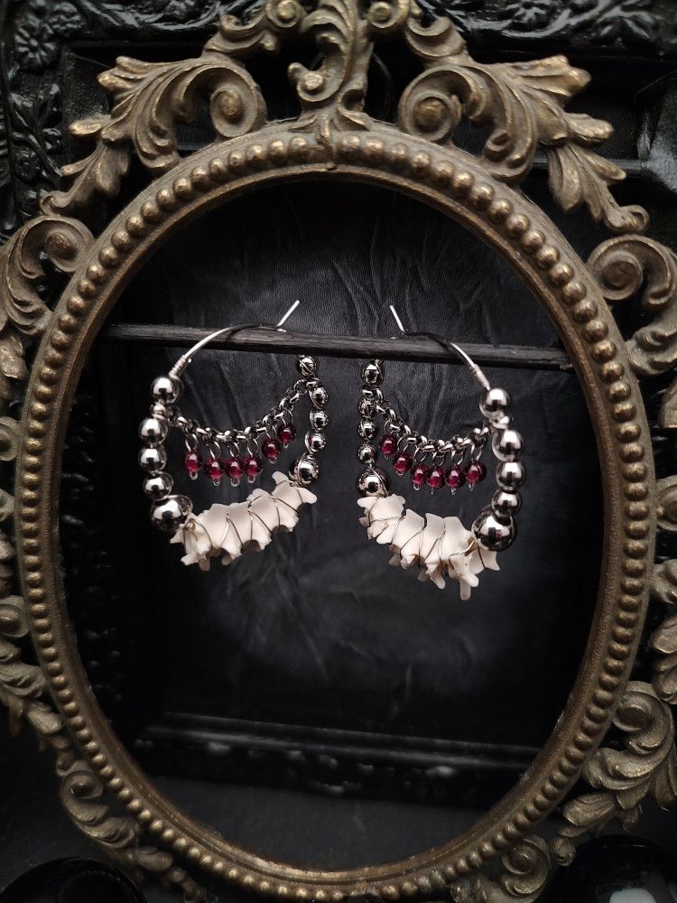 Earrings Bone Vault - Vert Garnet Arc I product image (2)