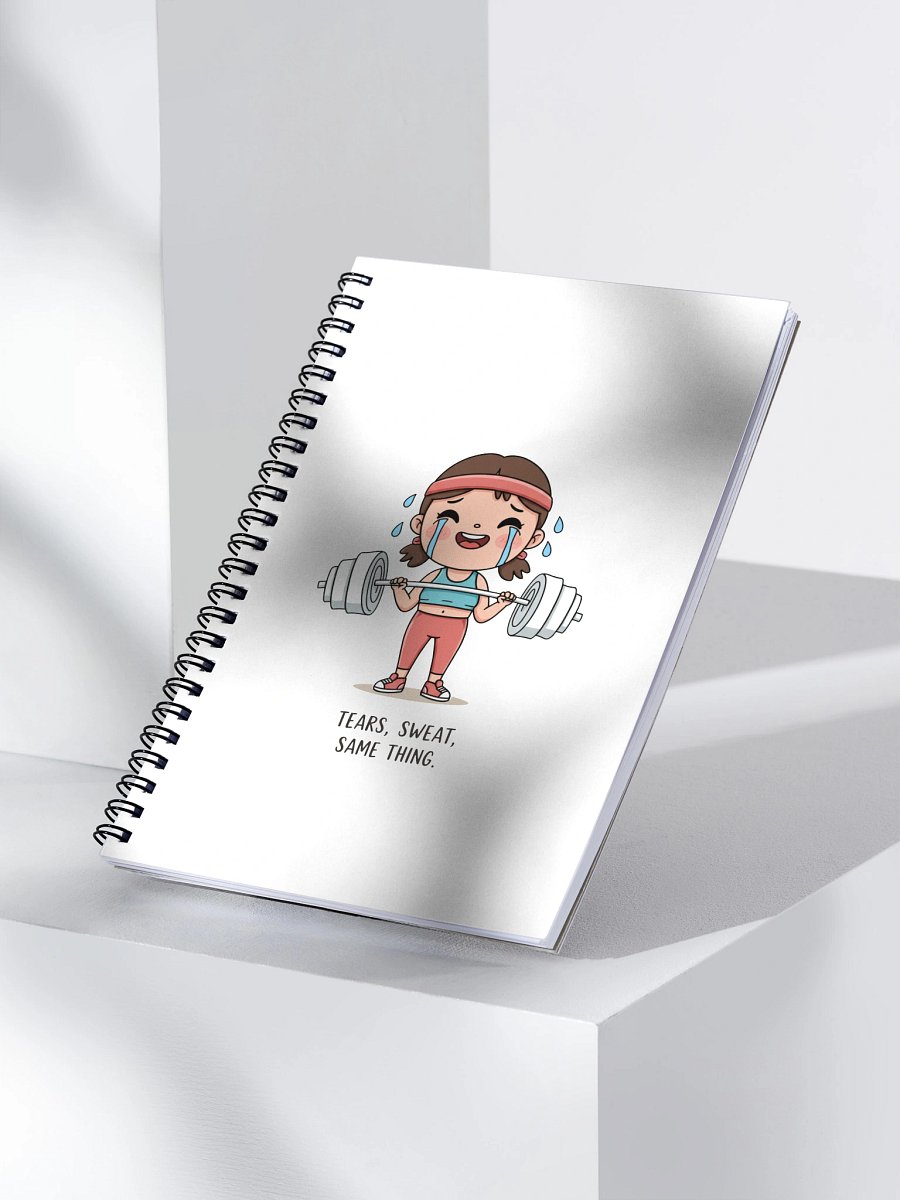 The Emotional Reps Notebook “Tears, sweat, same thing.” edition product image (3)