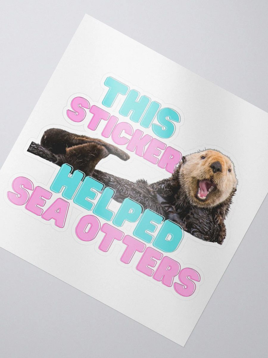 SEA OTTER STICKER product image (2)