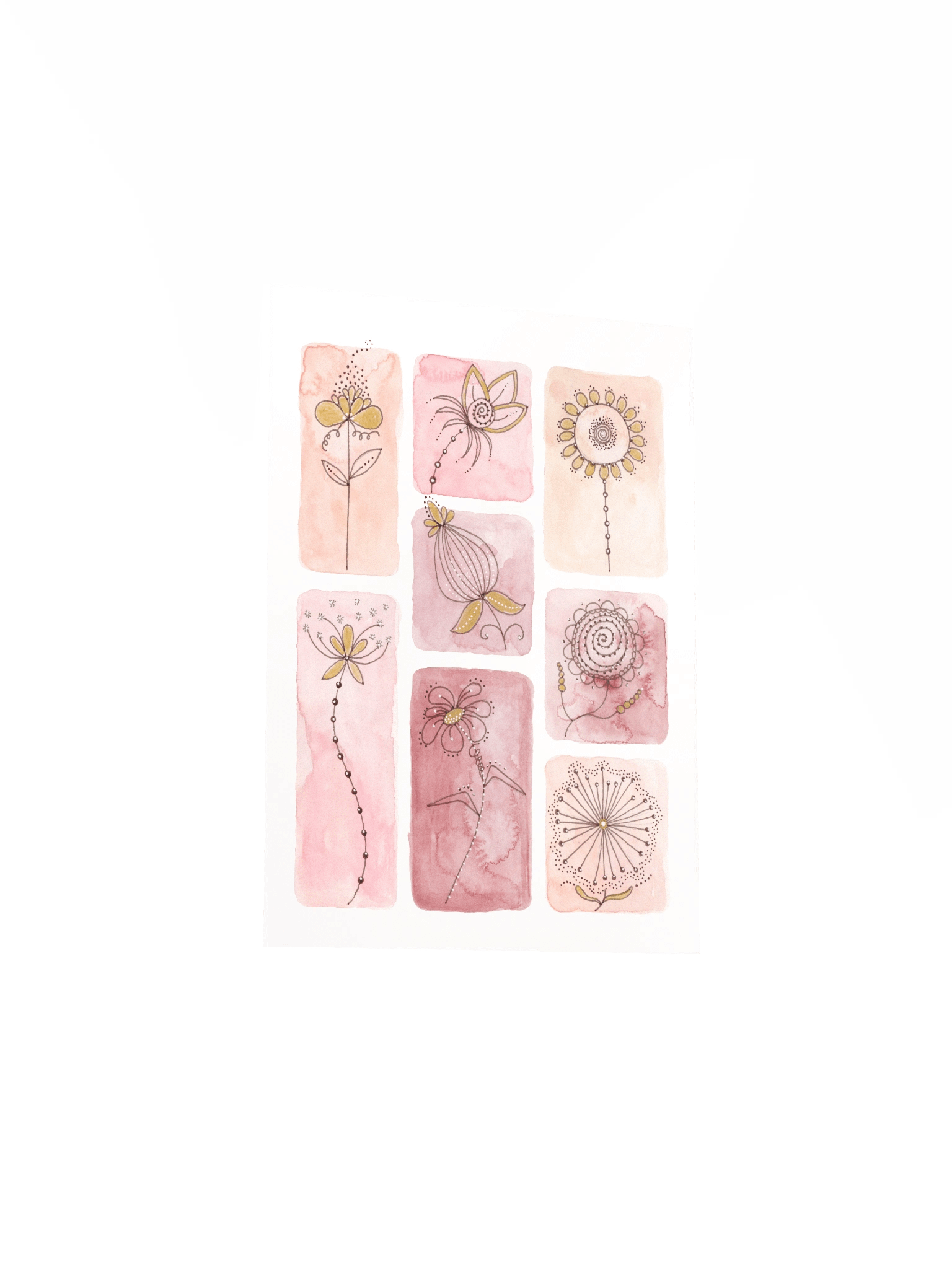 Whimsical Flower Doodle Poster 1 product image (25)