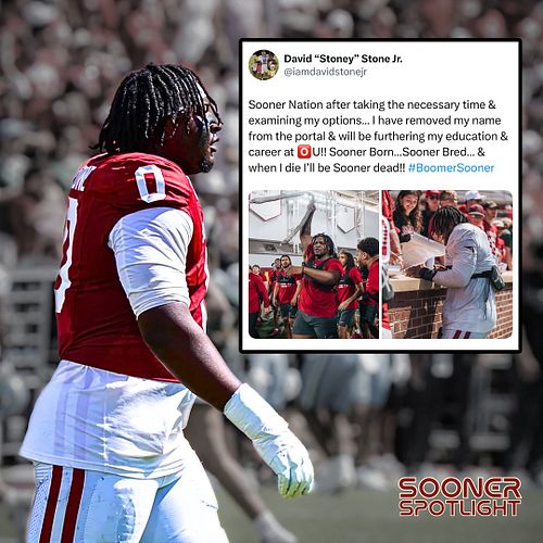 David Stone has decided to withdraw his name from the portal and will stay at Oklahoma! #Sooners #CollegeFootball #TransferPo...