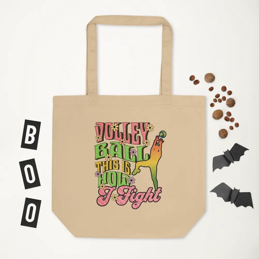 This Is How I Fight Volleyball for the Win Eco-Friendly Tote Bag product image (5)