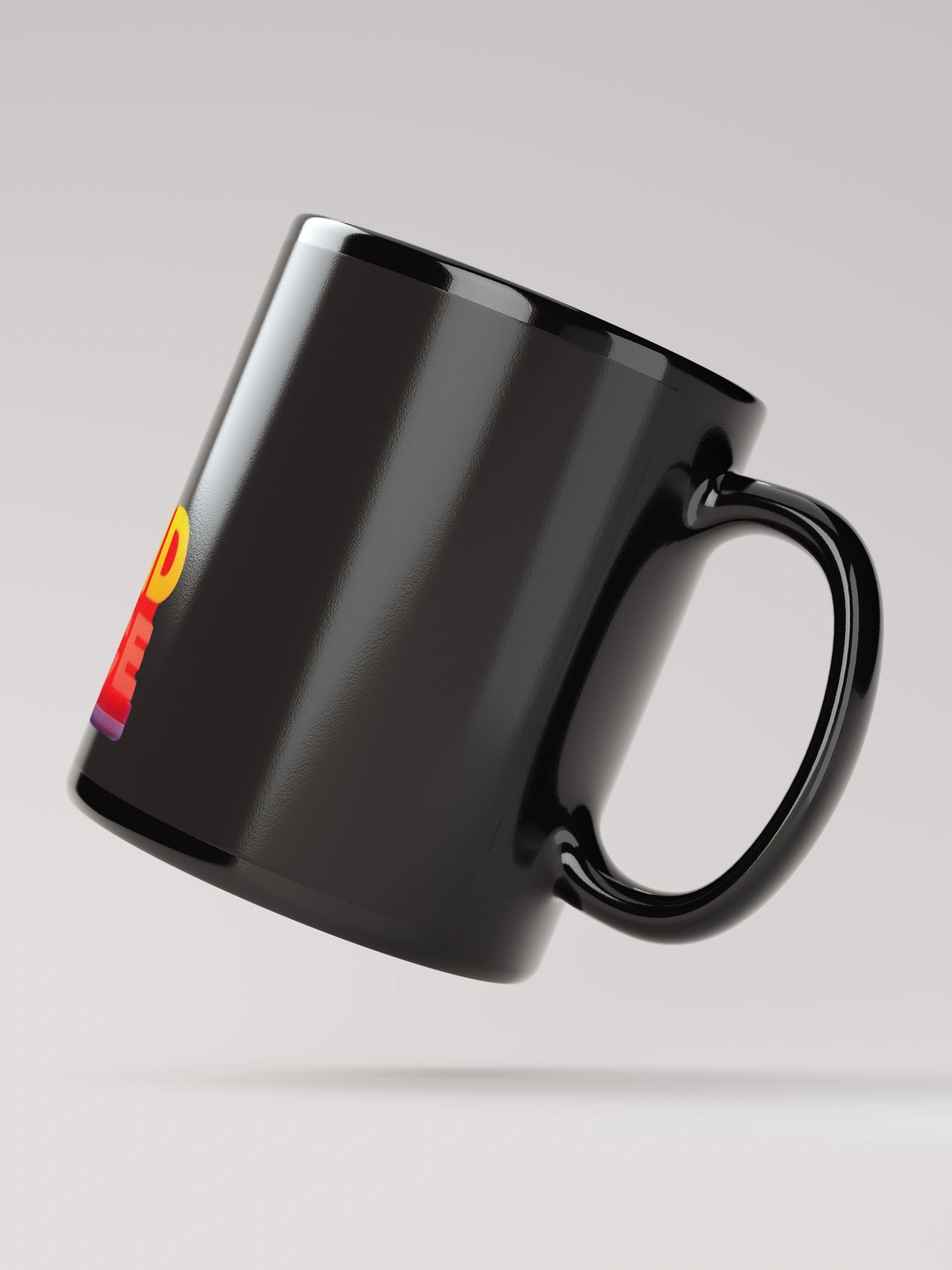 SOUND POLICE Black Glossy Mug product image (3)
