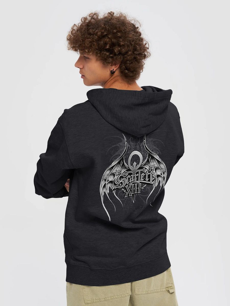 SCARLETT XIII - Pixelated Monochrome Zip-Up Hoodie product image (6)