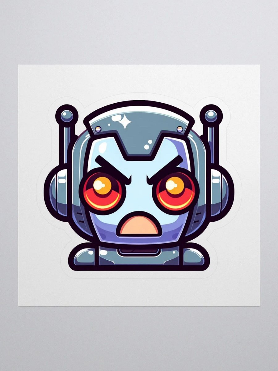 Angry Robot Kiss Cut Stickers product image (1)