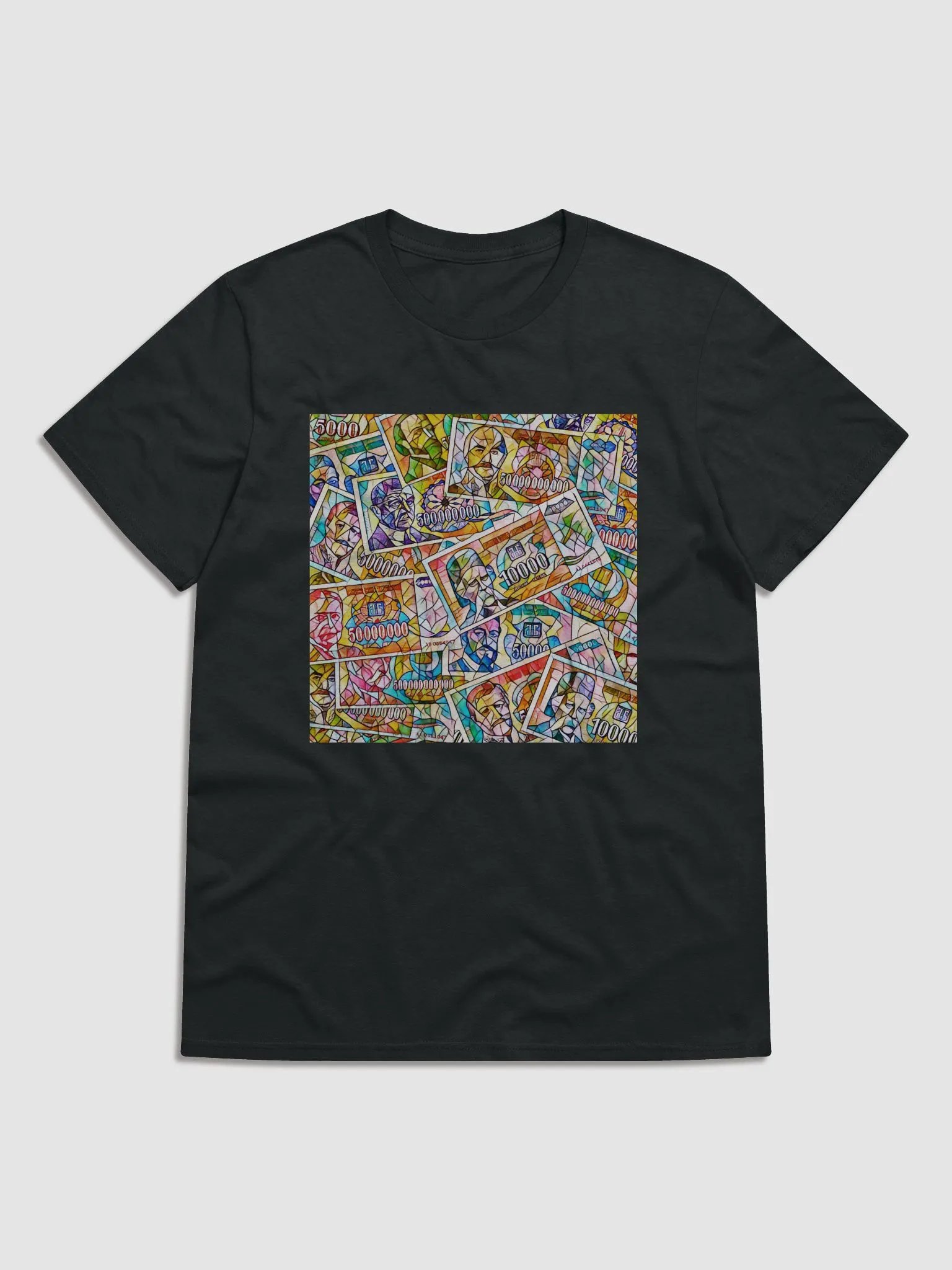 Jugoslovenski inflatorni dinar 1993 (Kolaž/mozaik) Gildan Lightweight Fashion Short Sleeve T-Shirt product image (1)