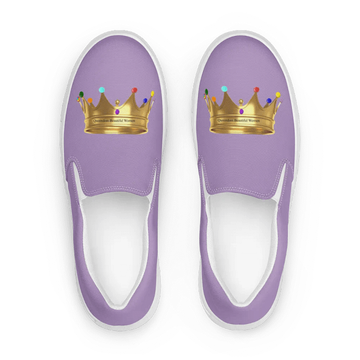 Queendom Beautiful Women Crown Canvas Shoes /Lavender (TM) product image (1)