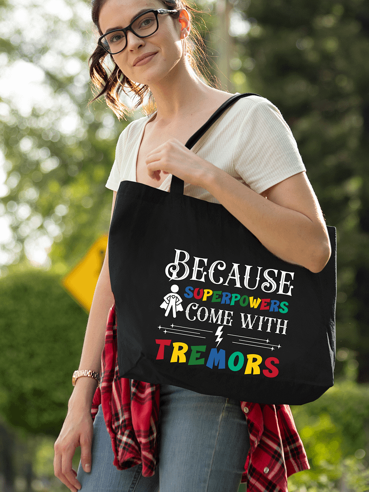 Because Superpowers Come with Tremors Parkinson Eco Tote Bag product image (1)