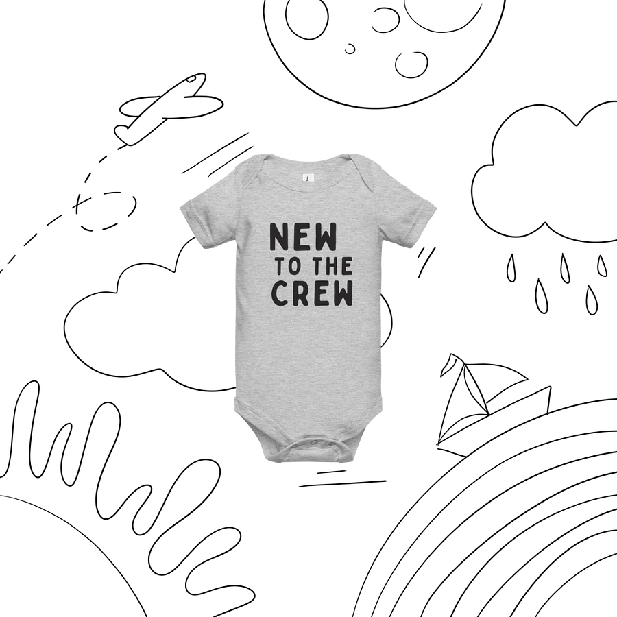 NEW TO THE CREW Baby Short Sleeve Onesie product image (6)