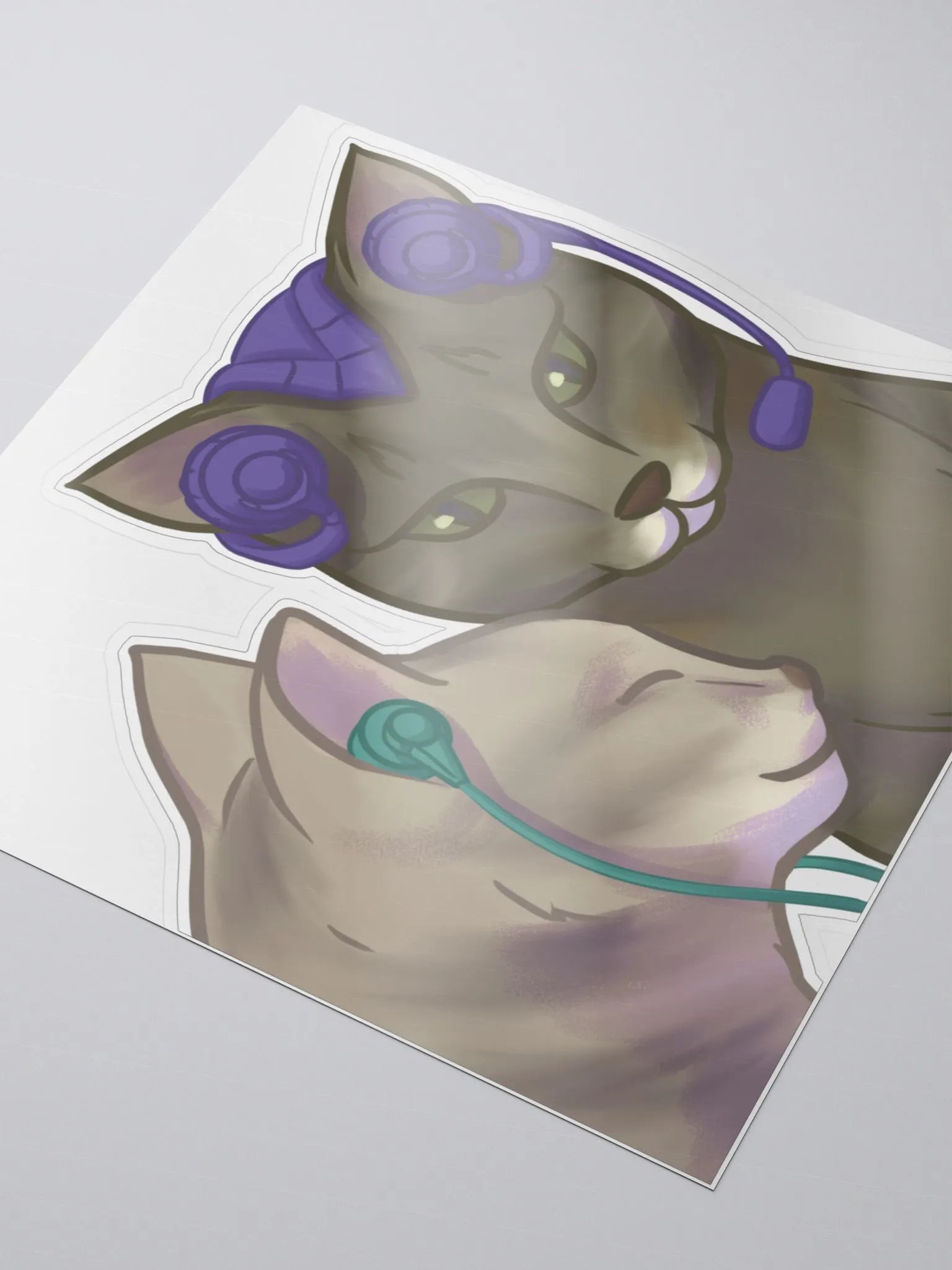 Gamer kitty stickers! product image (3)