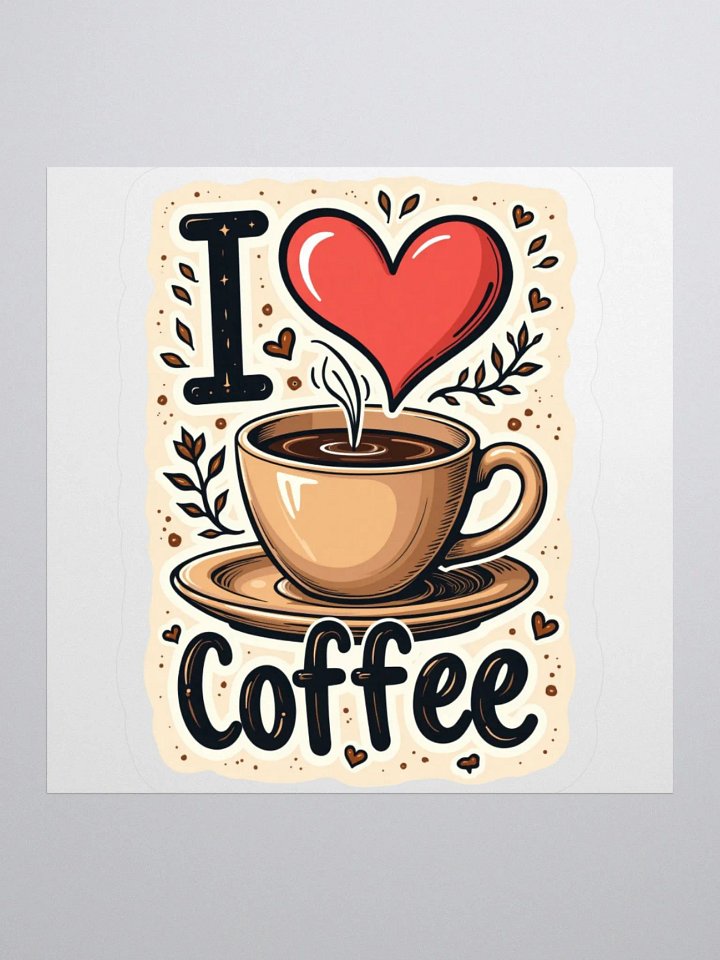 I Heart Coffee Sticker Set product image (3)