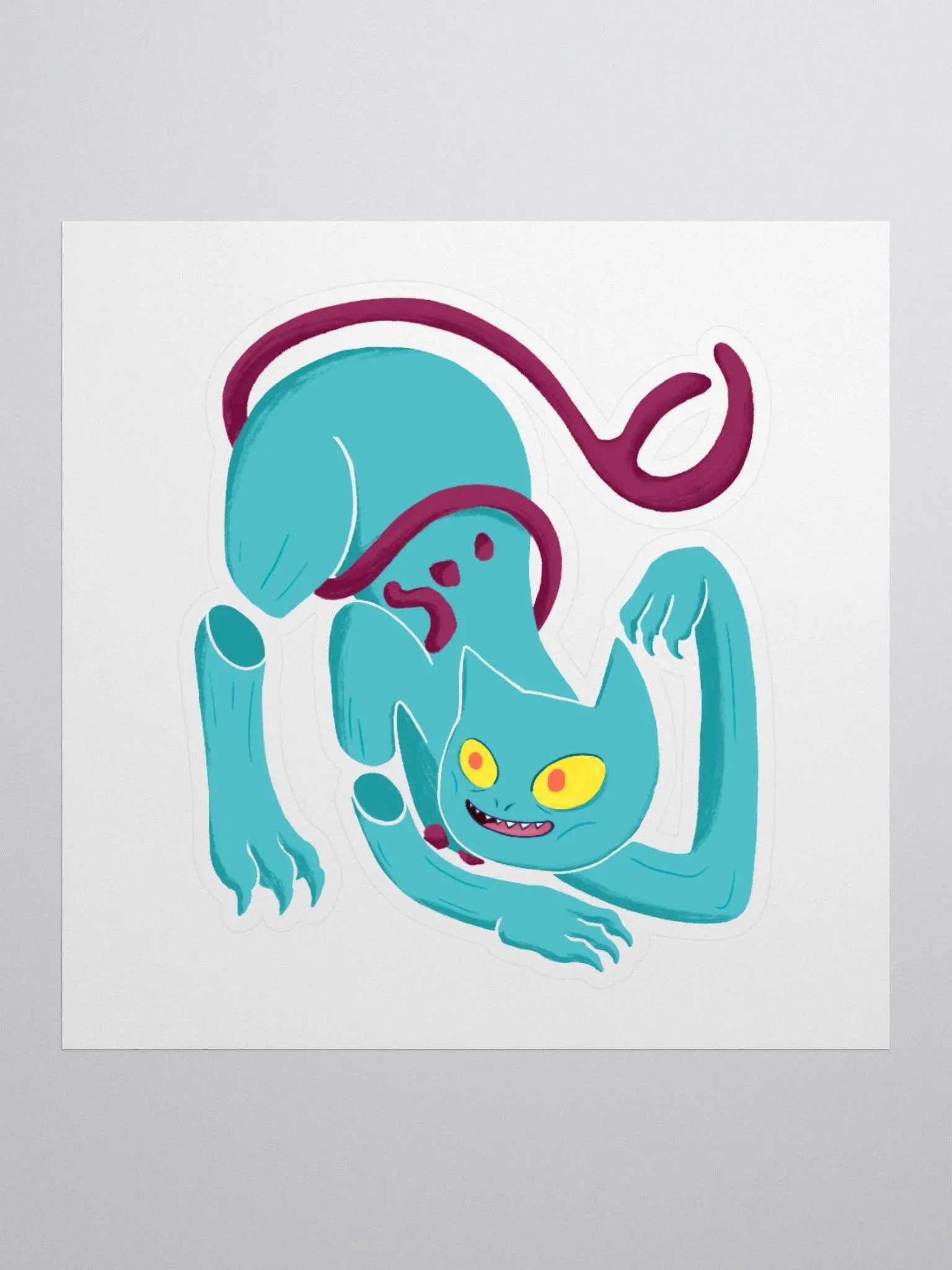 Demon Cat Sticker product image (2)