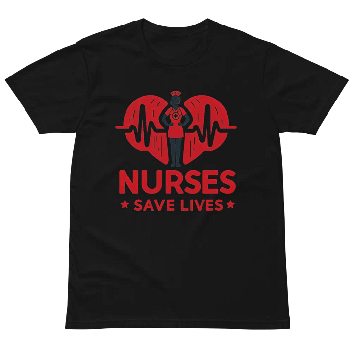 Heartbeat Hero Nurse T-Shirt product image (4)