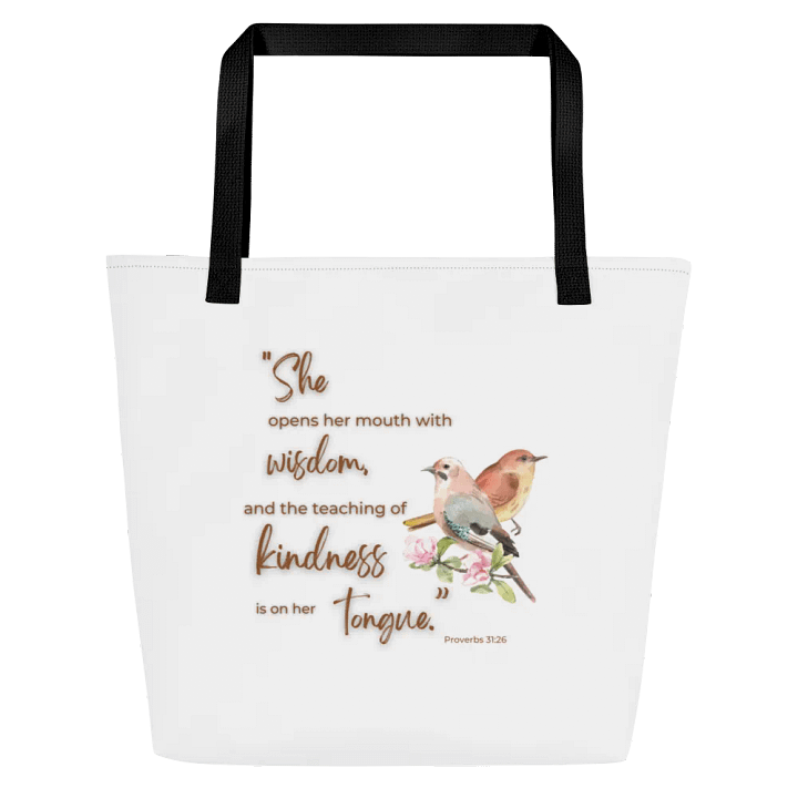 Wisdom & Kindness: All-Over Tote Bag product image (1)