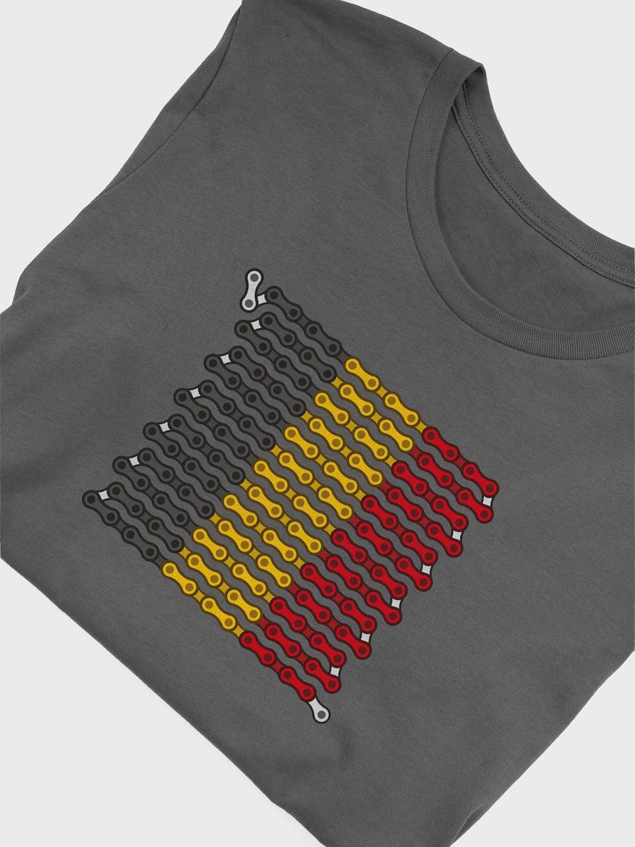 Belgium Bike Chain Flag on Dark Color Supersoft Tee product image (3)