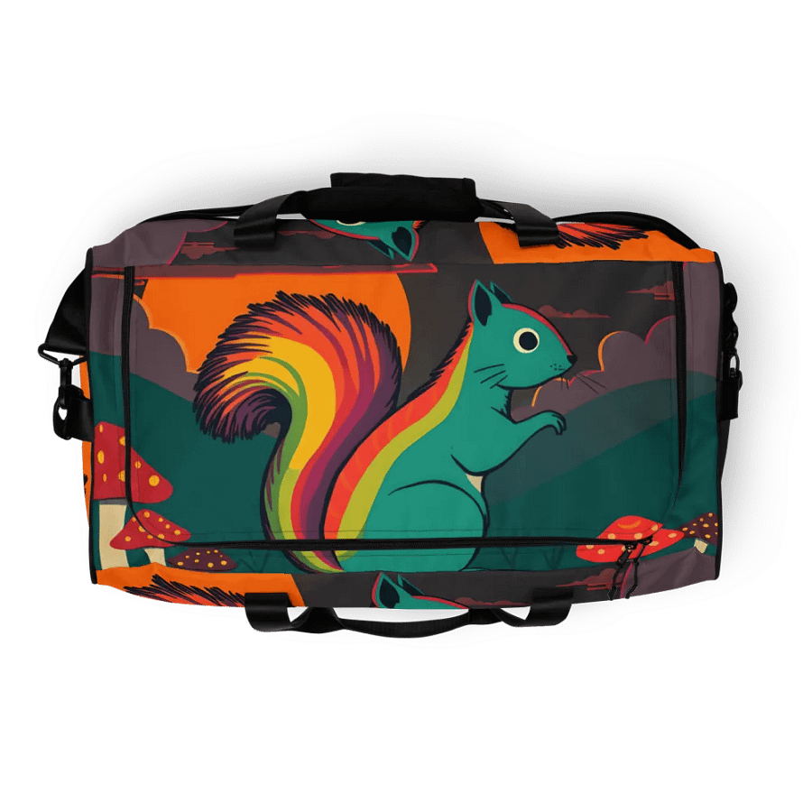 Rainbow Squirrel All-Over Duffle Bag product image (8)