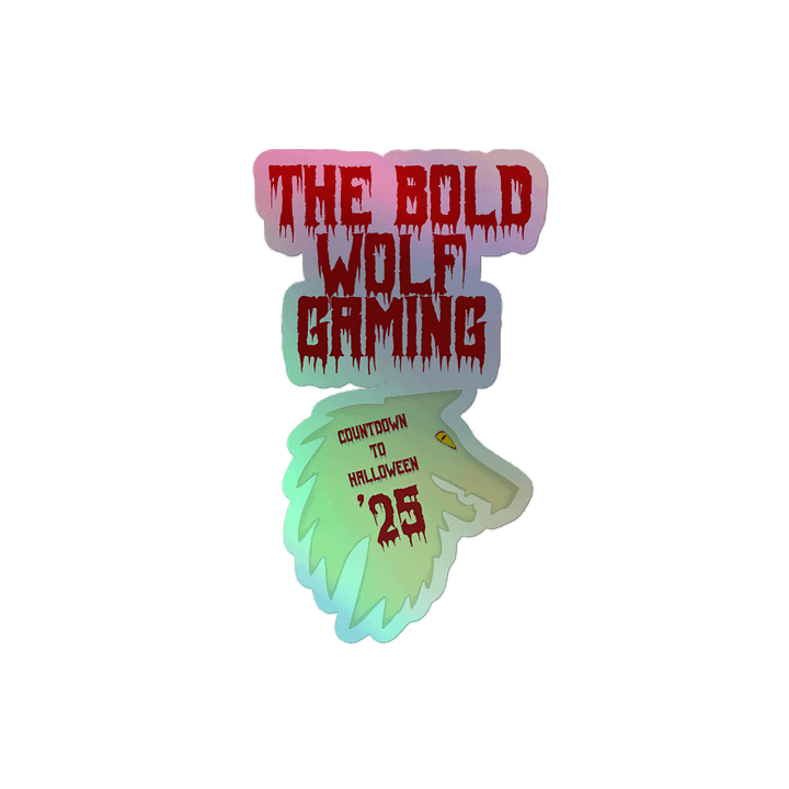 Countdown To Halloween '25 Logo holographic sticker product image (2)