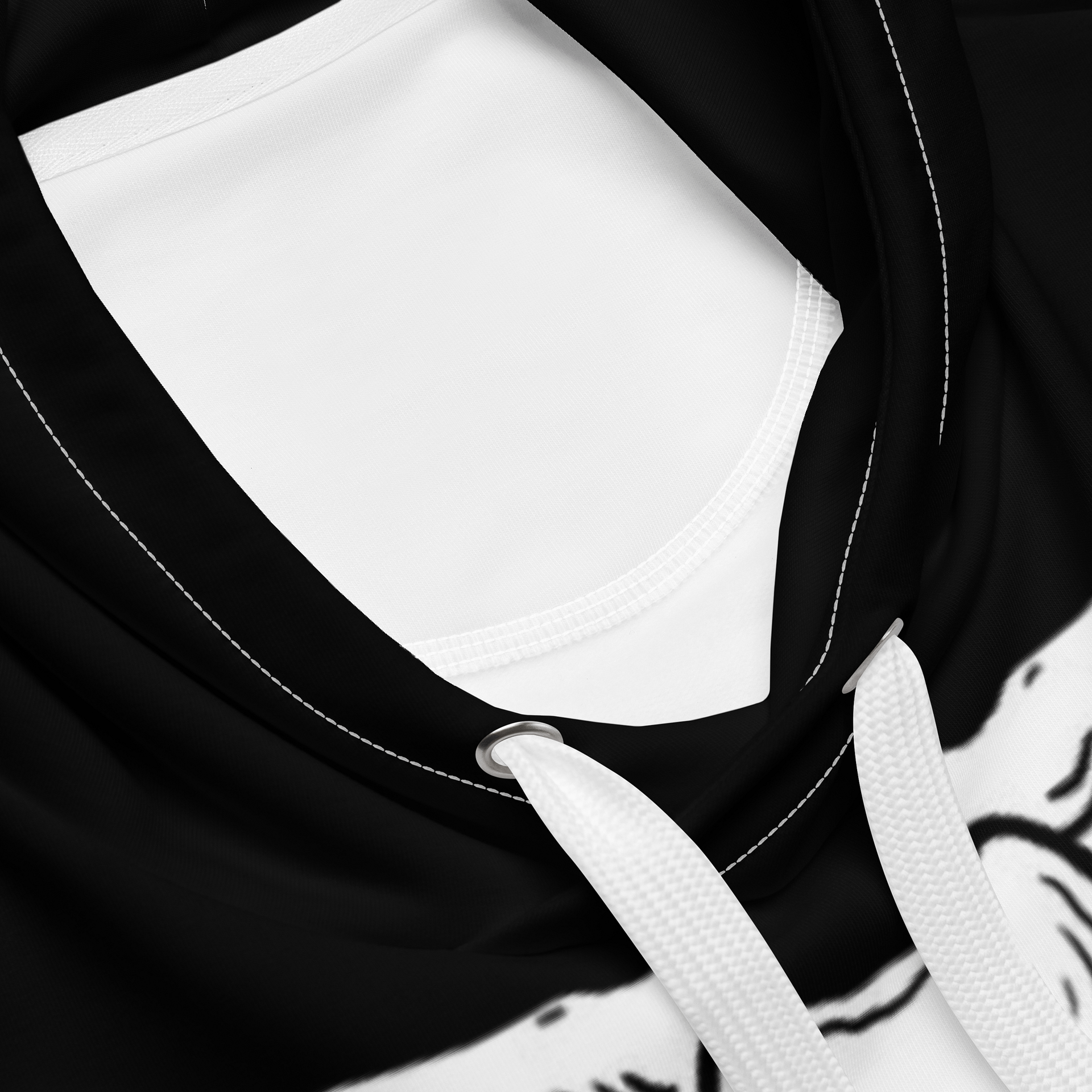 Monochrome Rib Cage Unisex Hoodie product image (4)