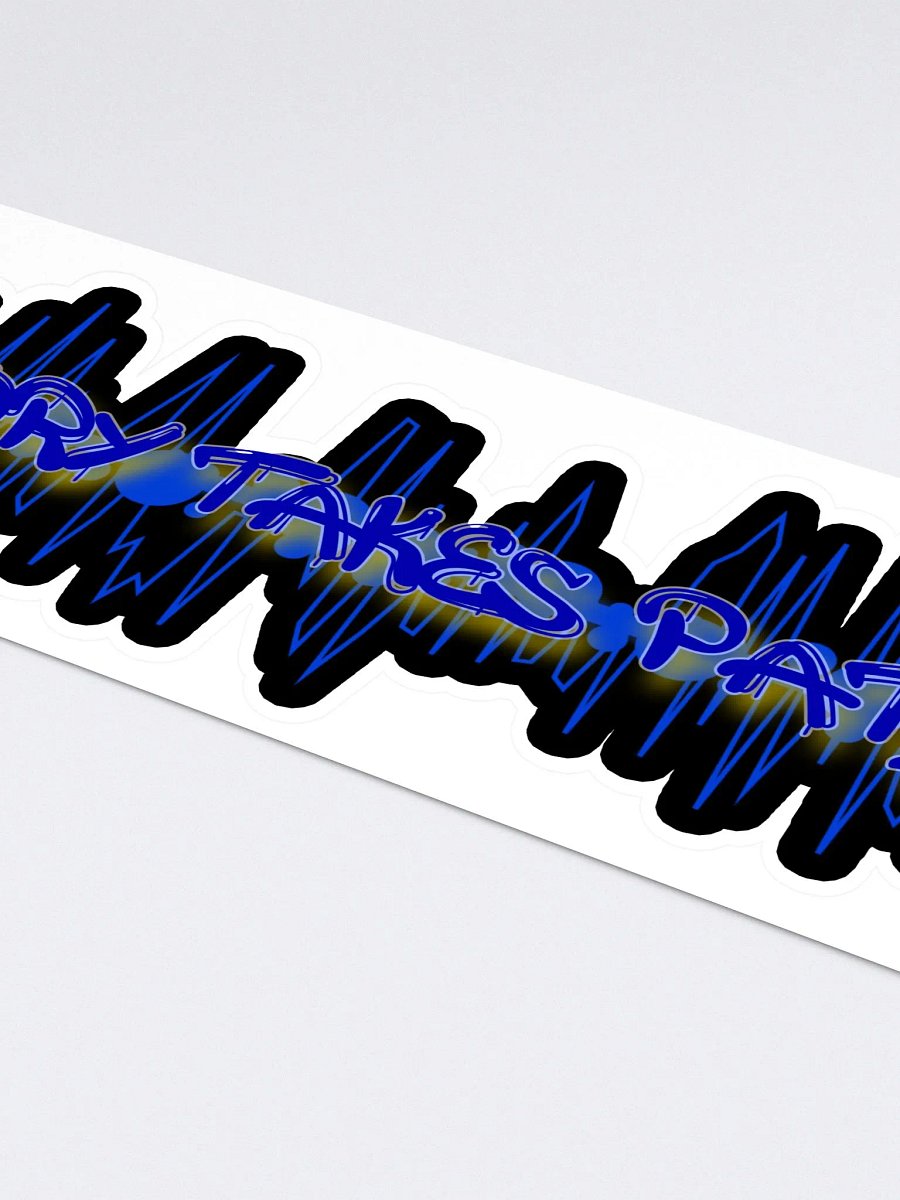 Victory Takes Patience Die Cut Sticker product image (4)