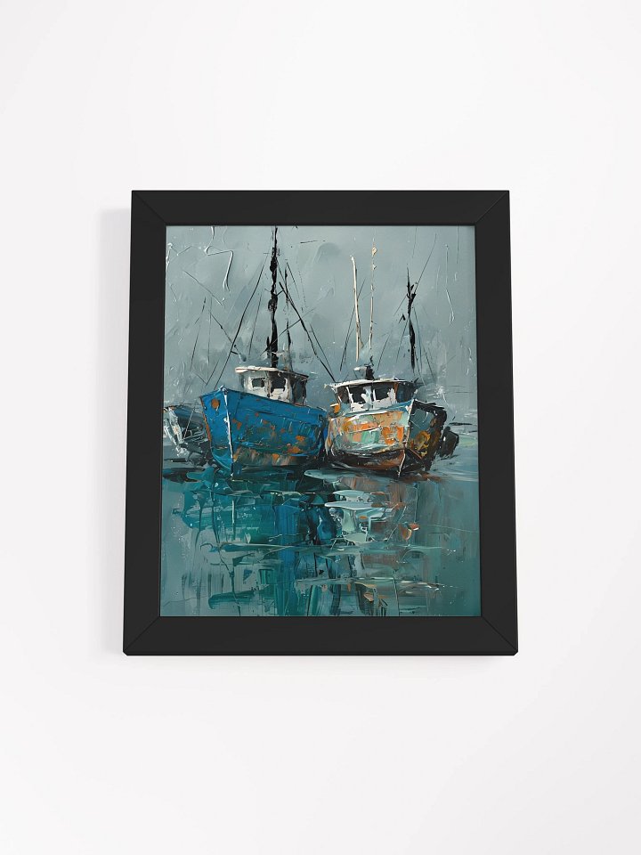 Impressionistic Boats Framed Poster product image (2)