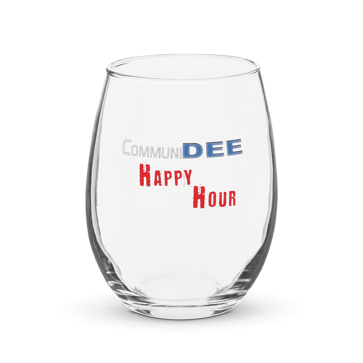 CommuniDEE Happy Hour Wine Glass product image (1)