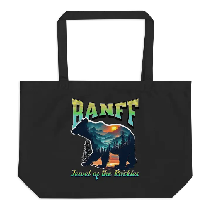 Banff Jewel Of The Rockies Bear Sunset Organic Tote product image (1)