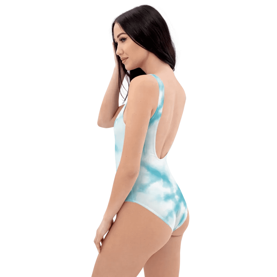 One-Piece Blue Tie Dye Swimsuit product image (9)