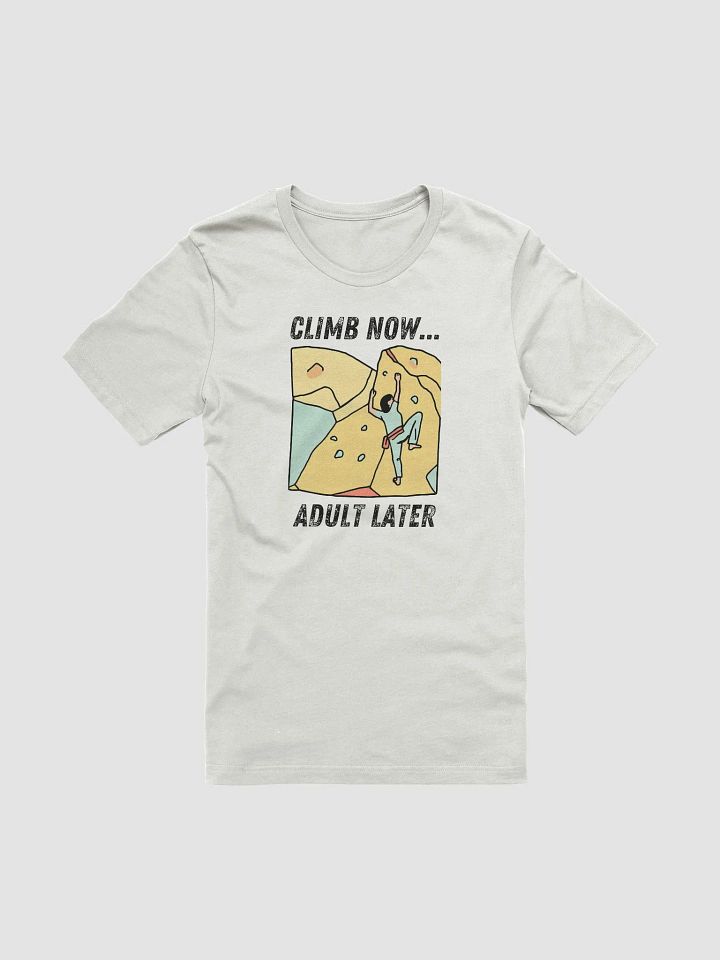 Climb Now...Adult Later - Climbing T-Shirt product image (1)