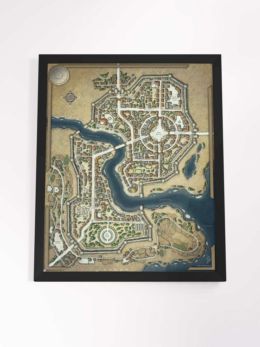 DESERT SHA'ALKHAR CITY FRAMED POSTER 16'' X 20'' product image (4)