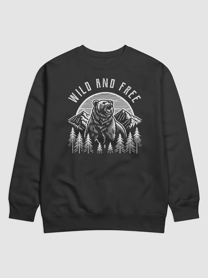 Vintage Grizzly - Wild and Free Design Sweatshirt product image (1)