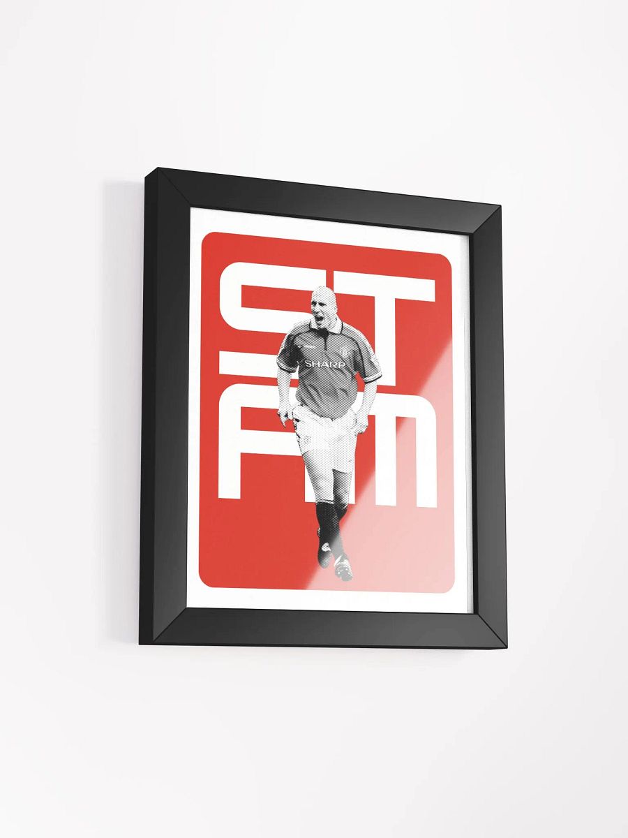 Jaap Stam BW Manchester United Name Art Framed Print product image (4)