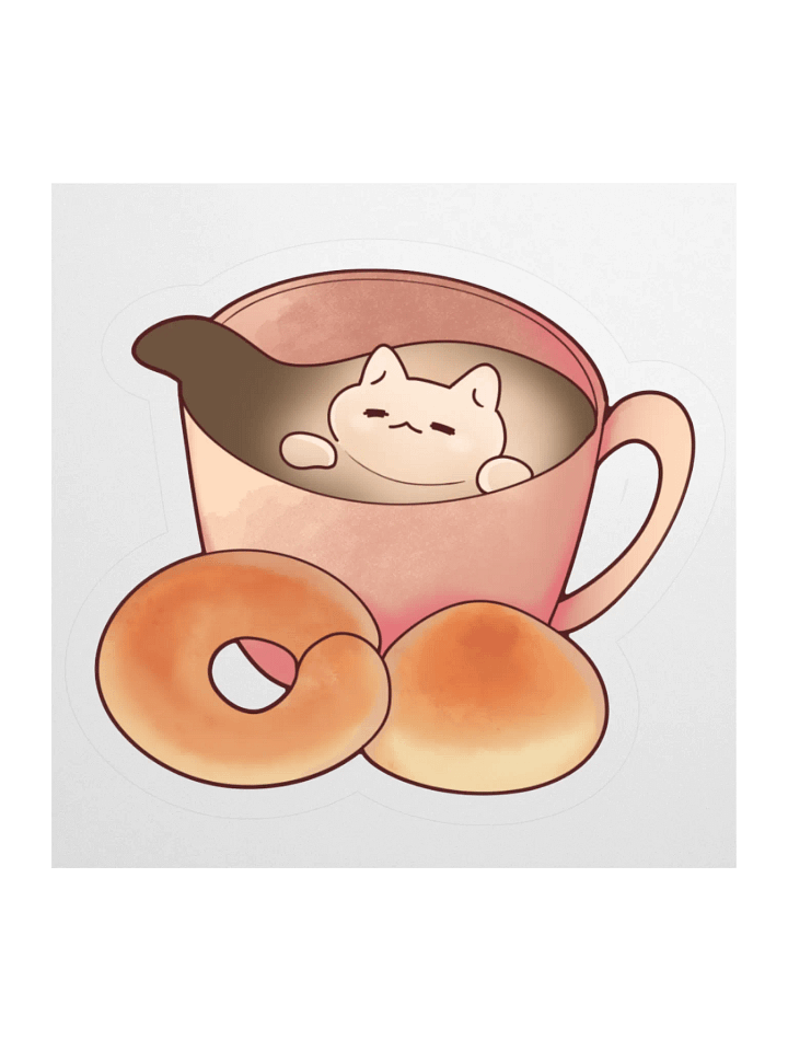 Cozy Cat Coffee - Stickers product image (1)