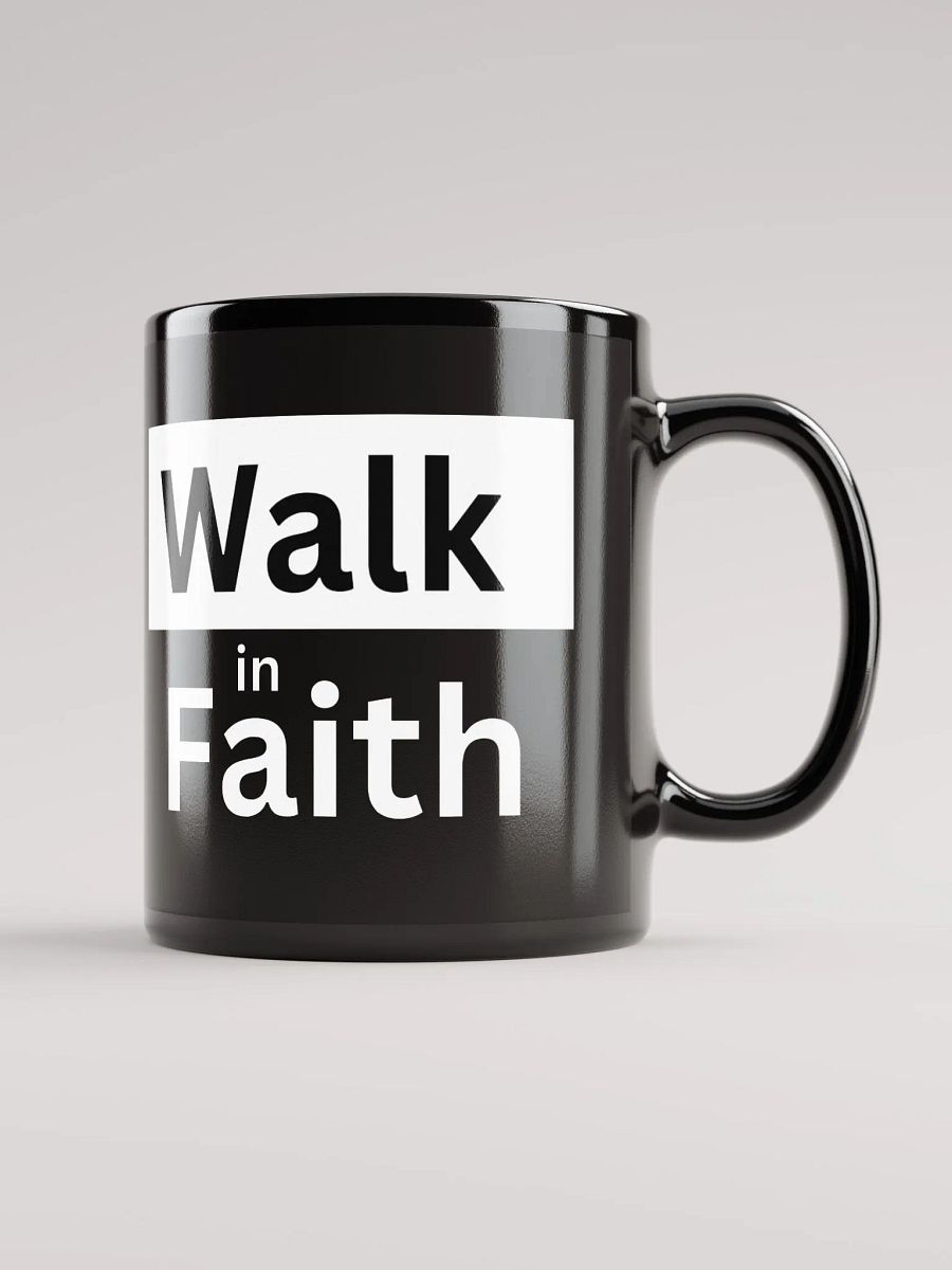 Black Mug: Walk in Faith with Jesus product image (1)