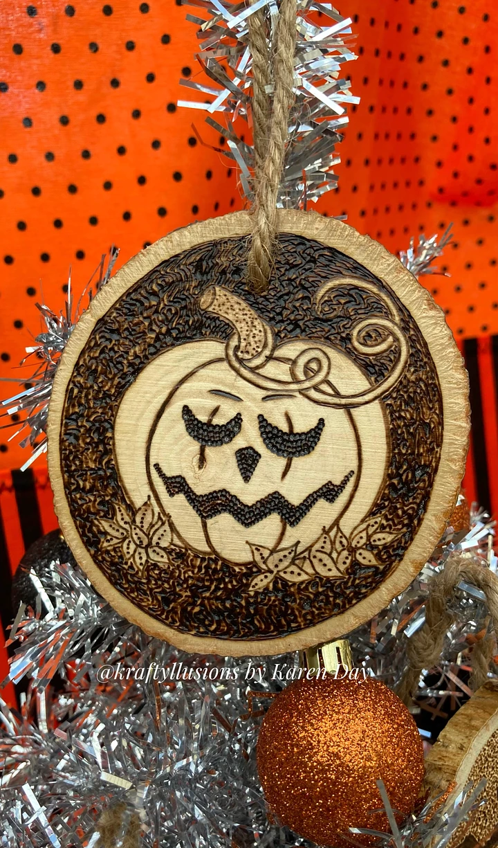 Sleeping Pumpkin Ornament product image (1)
