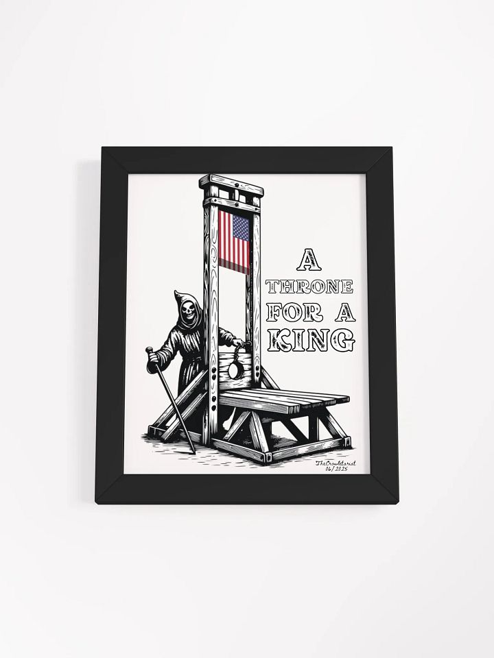 LIMITED - JUNE 2025 - FLAG DAY - NO KINGS - FRAMED POSTER product image (9)