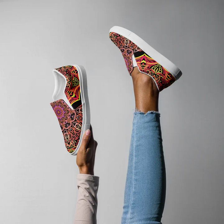 Radiant Mandala Slip-On Shoes product image (1)