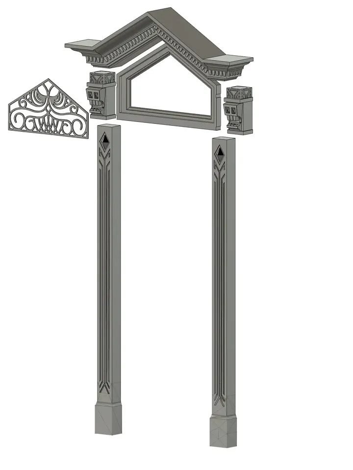 Haunted Mansion Door Frame 3D Model product image (2)