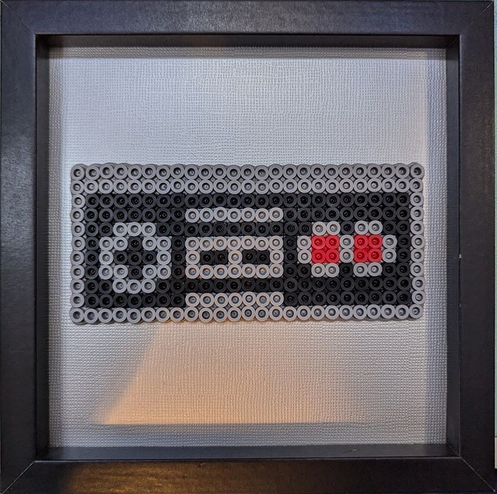 Framed Perler NES Controller product image (1)