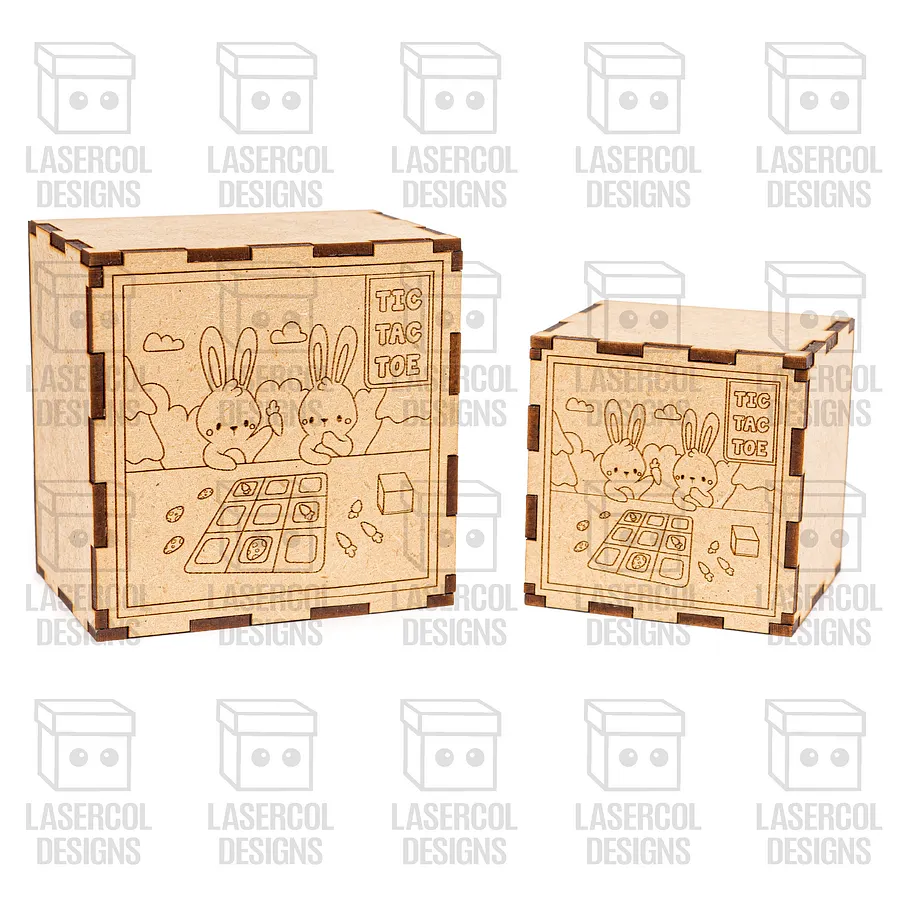 Easter Tic Tac Toe with Box (2 Sizes) - Laser Cut Files product image (9)